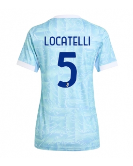 Billige Fotballdrakt Juventus Manuel Locatelli #5 Replika Bortedrakt Dame 2025-26 Kortermet Billige Fotballdrakt Juventus Manuel Locatelli #5 Replika Bortedrakt Dame 2025-26 Kortermet